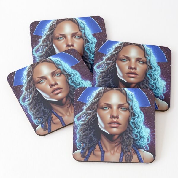 Item preview, Retro Woman Superhero with blue eyes designed and sold by withdiamonds.