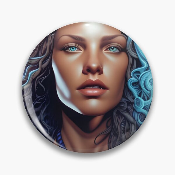 Item preview, Retro Woman Superhero with blue eyes designed and sold by withdiamonds.