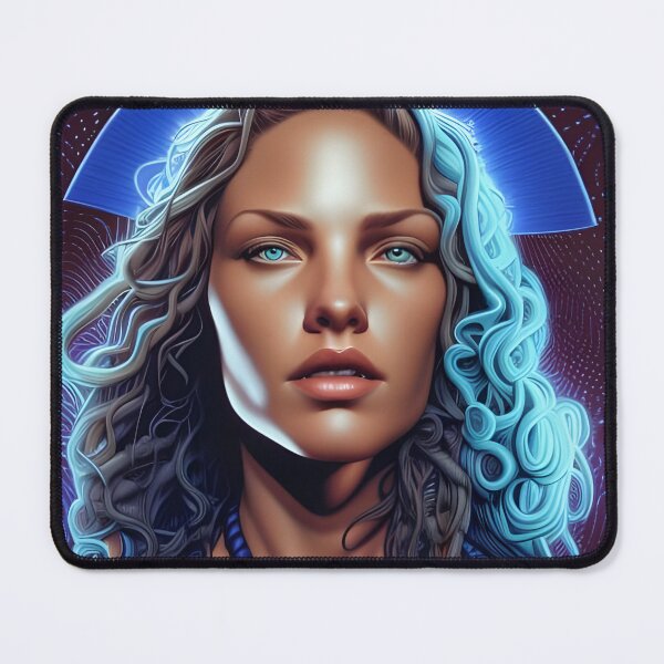 Item preview, Retro Woman Superhero with blue eyes designed and sold by withdiamonds.