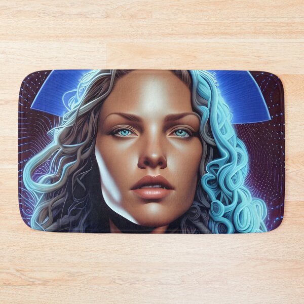 Item preview, Retro Woman Superhero with blue eyes designed and sold by withdiamonds.