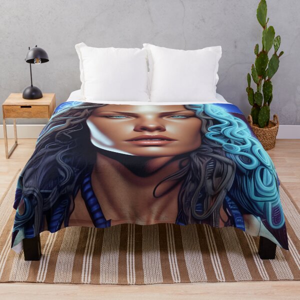 Item preview, Retro Woman Superhero with blue eyes designed and sold by withdiamonds.