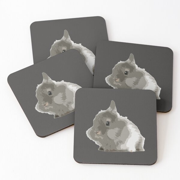 Item preview, Cute Furry Grey Lionhead Rabbit Loves You designed and sold by wigobun.