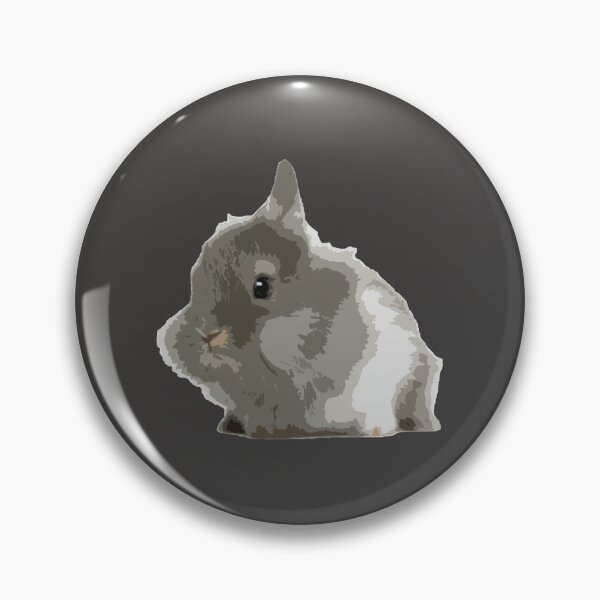 Item preview, Cute Furry Grey Lionhead Rabbit Loves You designed and sold by wigobun.