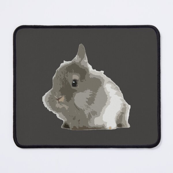 Item preview, Cute Furry Grey Lionhead Rabbit Loves You designed and sold by wigobun.