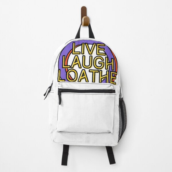 Item preview, Live Laugh Loathe Retro Purple Circle designed and sold by Pink Ribbon.