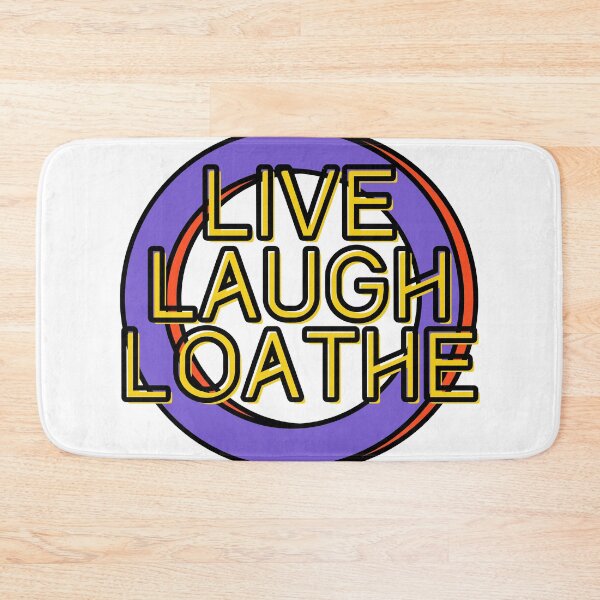 Item preview, Live Laugh Loathe Retro Purple Circle designed and sold by Pink Ribbon.