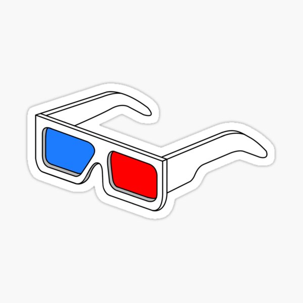 Space 3-D Poster Decals ROBOT SPACE INVASION Sticker Book 3-D Glasses