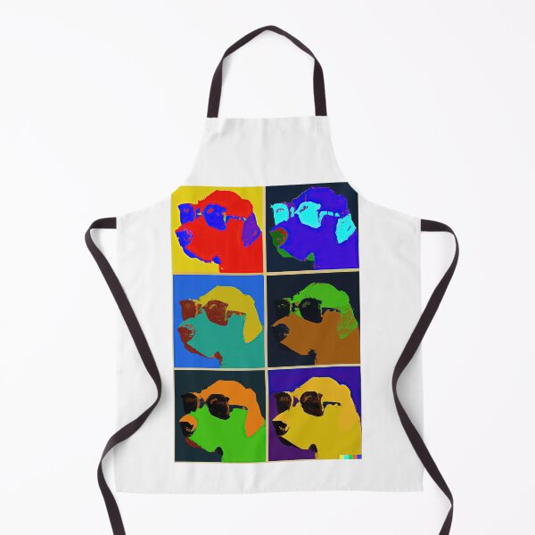 Item preview, Labrador retrievers in style of an Andy Warhol painting designed and sold by AIK9Artwork.