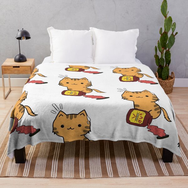 Item preview, Cute Orange Cat Spilled BBQ Sauce designed and sold by Pet Station.