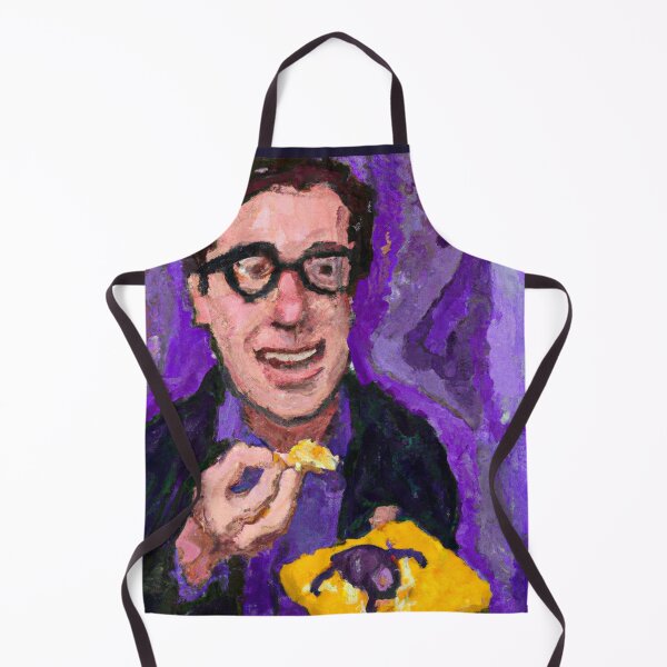 Item preview, guy eating cheese with a purple monster 3 designed and sold by 442b.