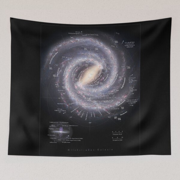Item preview, **GERMAN** Milky Way Map HD (auf Deutsch) Karte der Milchstraße designed and sold by Pablo Carlos Budassi.