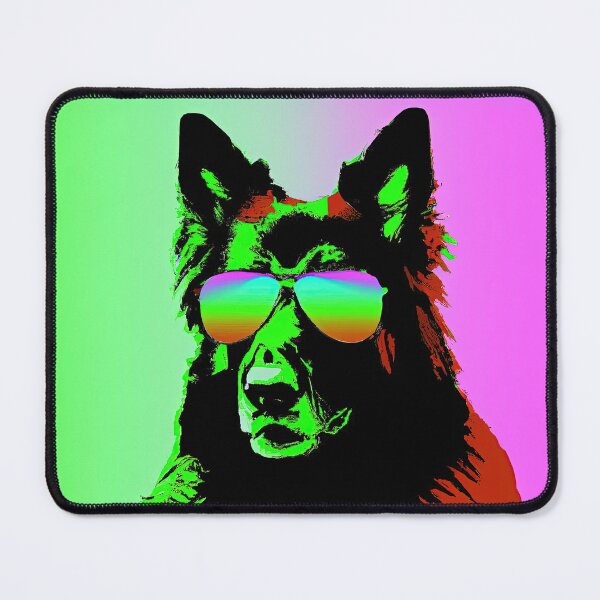 Item preview, German Shepherd dog in style of an Andy Warhol painting designed and sold by AIK9Artwork.