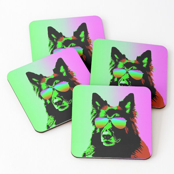Item preview, German Shepherd dog in style of an Andy Warhol painting designed and sold by AIK9Artwork.