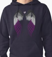 Asexual pride wings Pullover Hoodie