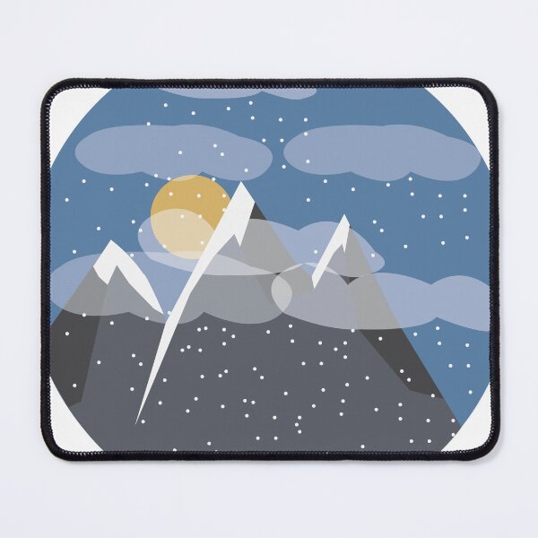 Item preview, Snowy Night in the Mountains designed and sold by dean-ward4.