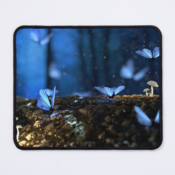 Item preview, blue butterfly forest designed and sold by silence28.