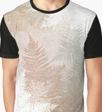 Fern Snowflakes - Golden, bronze & sage Graphic T-Shirt
