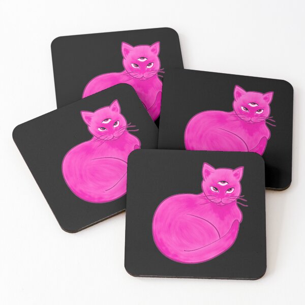 Item preview, Third eye pink cat designed and sold by hgrasel.