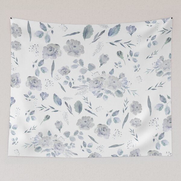 Item preview, grey rose watercolour pattern  designed and sold by ColorandColor.