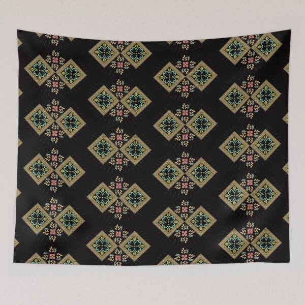 Item preview, geometric and floral design inspired by Moroccan Tiles designed and sold by mycloudzdesign.