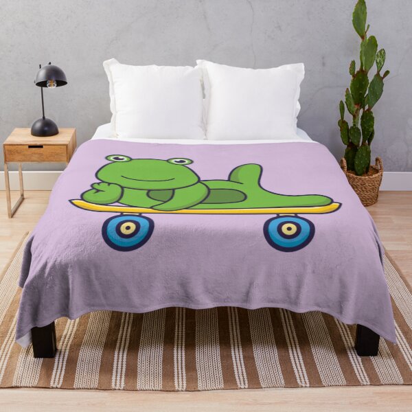 Item preview, Cute Animal Cartoon Frog Skating designed and sold by fatherfarm.