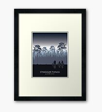 Stranger Things Tribute Art Framed Print