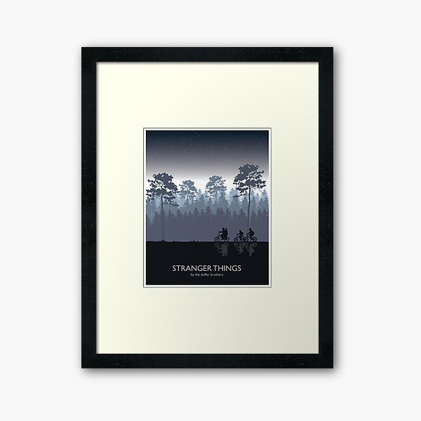 Stranger Things Tribute Art Impression encadrée