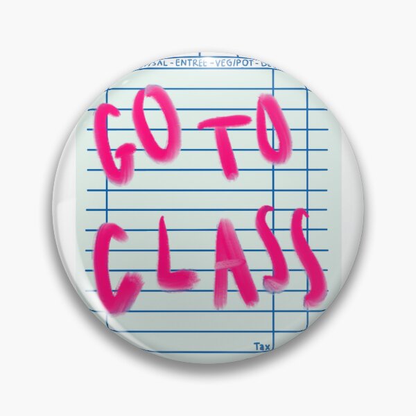 Item preview, "Go to class" on check designed and sold by Kate  Boone.