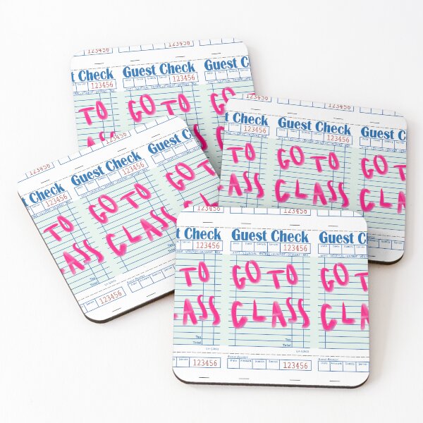 Item preview, "Go to class" on check designed and sold by Kate  Boone.