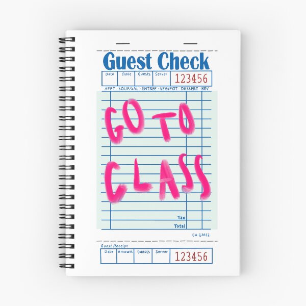 Item preview, "Go to class" on check designed and sold by Kate  Boone.