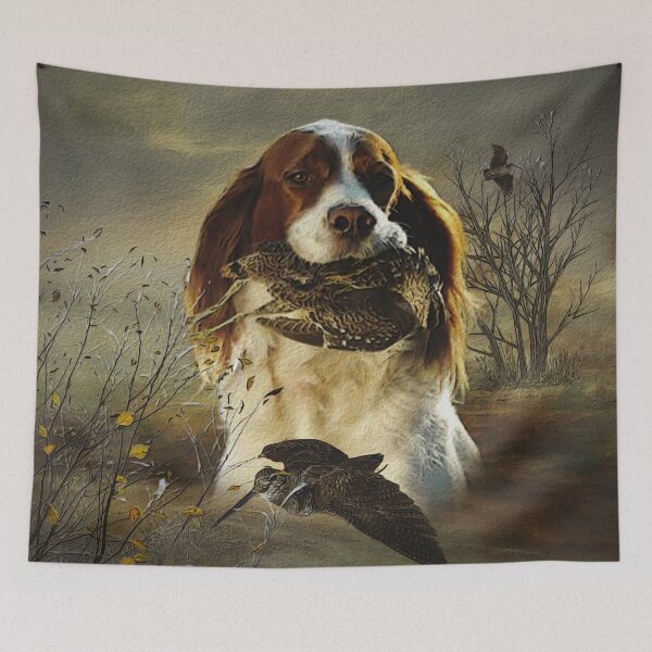 Item preview, A hunting dog with its game between its teeth designed and sold by TammyHunterArt.