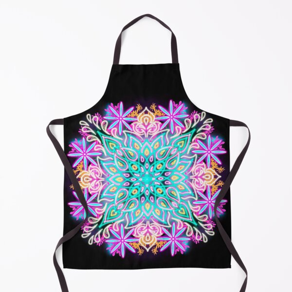 Item preview, Neon Mandala Flower Abstract designed and sold by Chatchot.