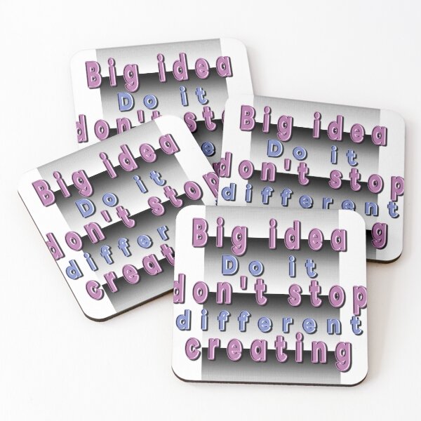Item preview, Big idea Don't stop creating. Do it different. designed and sold by Dodern.