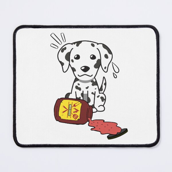 Item preview, Cute Dalmatian Spilled BBQ Sauce designed and sold by Pet Station.