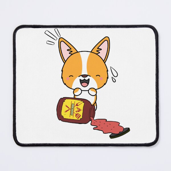 Item preview, Cute Corgi Spilled BBQ Sauce designed and sold by Pet Station.
