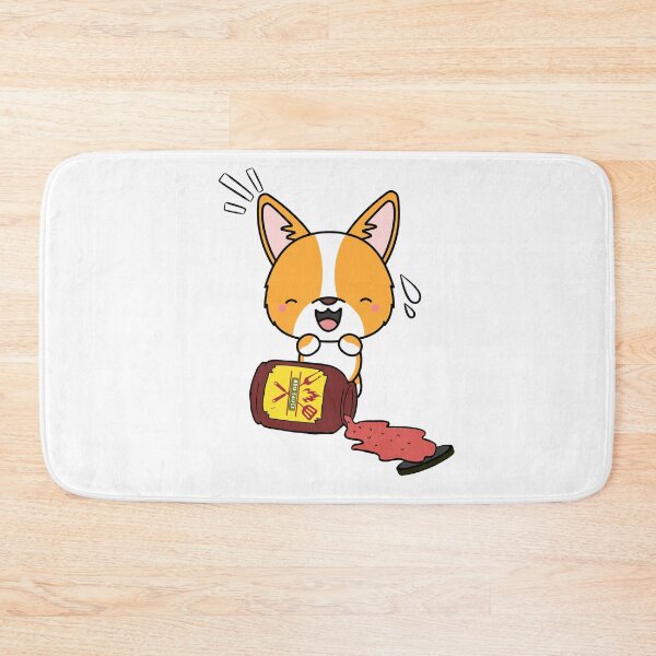 Item preview, Cute Corgi Spilled BBQ Sauce designed and sold by Pet Station.