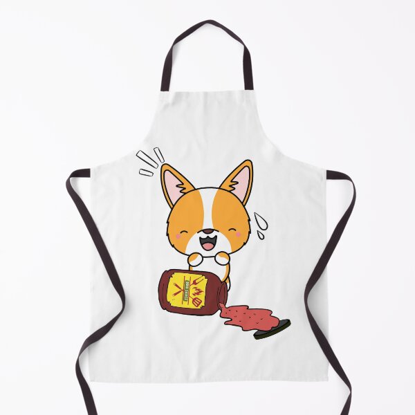 Item preview, Cute Corgi Spilled BBQ Sauce designed and sold by Pet Station.