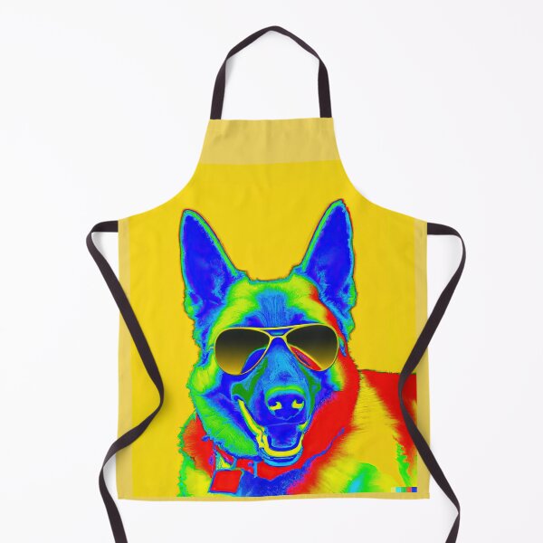 Item preview, German Shepherd Dog in style of an Andy Warhol print designed and sold by AIK9Artwork.