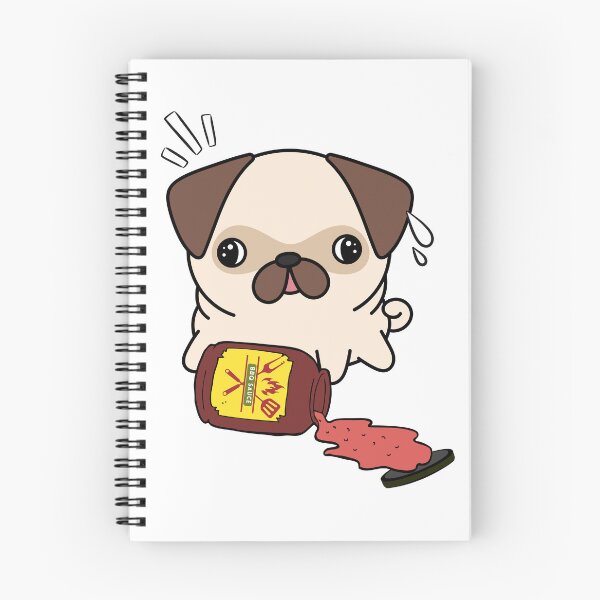 Item preview, Cute Pug Spilled BBQ Sauce designed and sold by Pet Station.