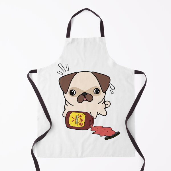 Item preview, Cute Pug Spilled BBQ Sauce designed and sold by Pet Station.