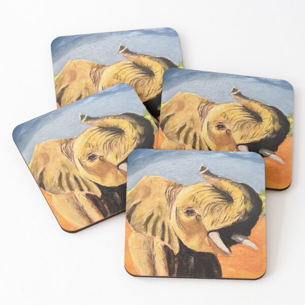 Item preview, beautiful elephant standing in the sun designed and sold by winfredsDesigns.