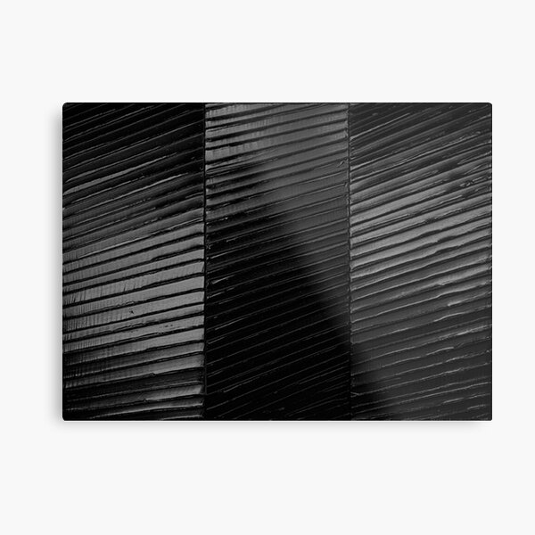 Soulages - Inspired Black Metal Print