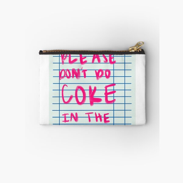 Item preview, “Please don’t do coke in the bathroom” on check  designed and sold by Kate  Boone.