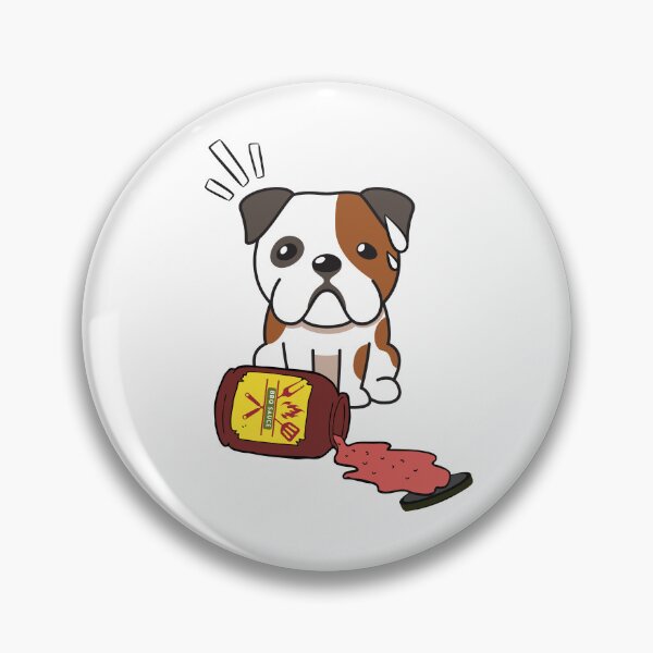 Item preview, Cute Bulldog Spilled BBQ Sauce designed and sold by Pet Station.
