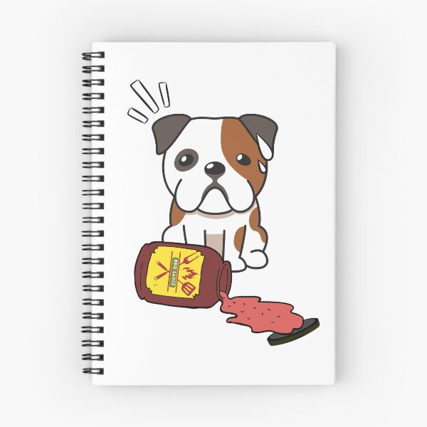 Item preview, Cute Bulldog Spilled BBQ Sauce designed and sold by Pet Station.