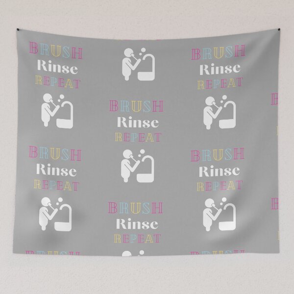 Item preview, Brush Rinse Repeat designed and sold by MrDentalTees.