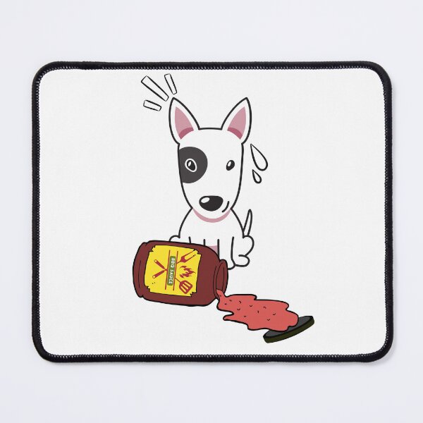 Item preview, Cute Bull Terrier Spilled BBQ Sauce designed and sold by Pet Station.