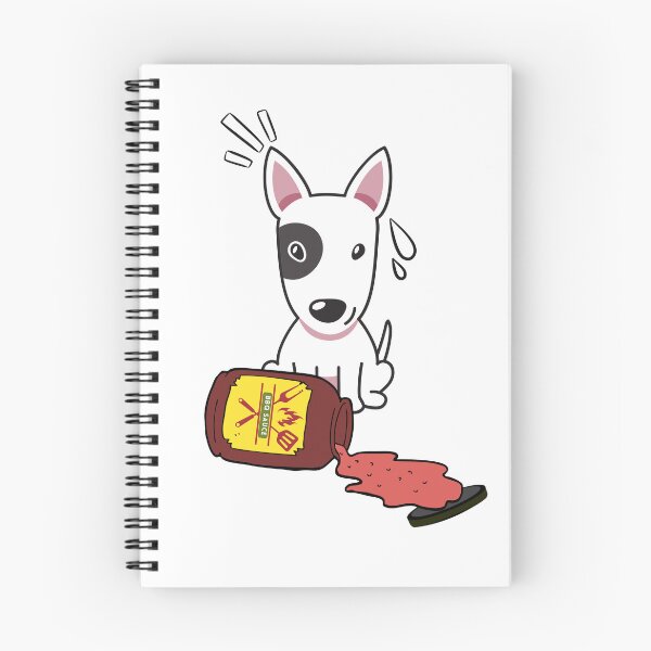 Item preview, Cute Bull Terrier Spilled BBQ Sauce designed and sold by Pet Station.