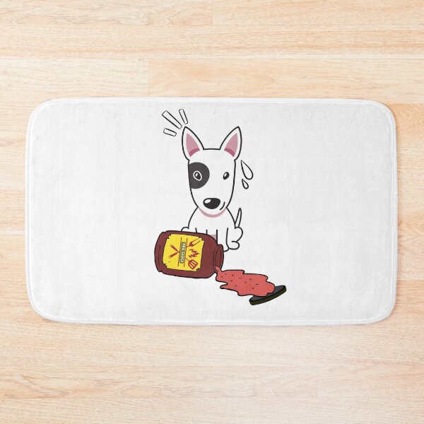 Item preview, Cute Bull Terrier Spilled BBQ Sauce designed and sold by Pet Station.