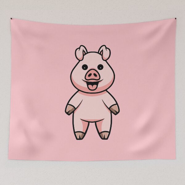 Item preview, Cute Pig Smiling designed and sold by cubbone.